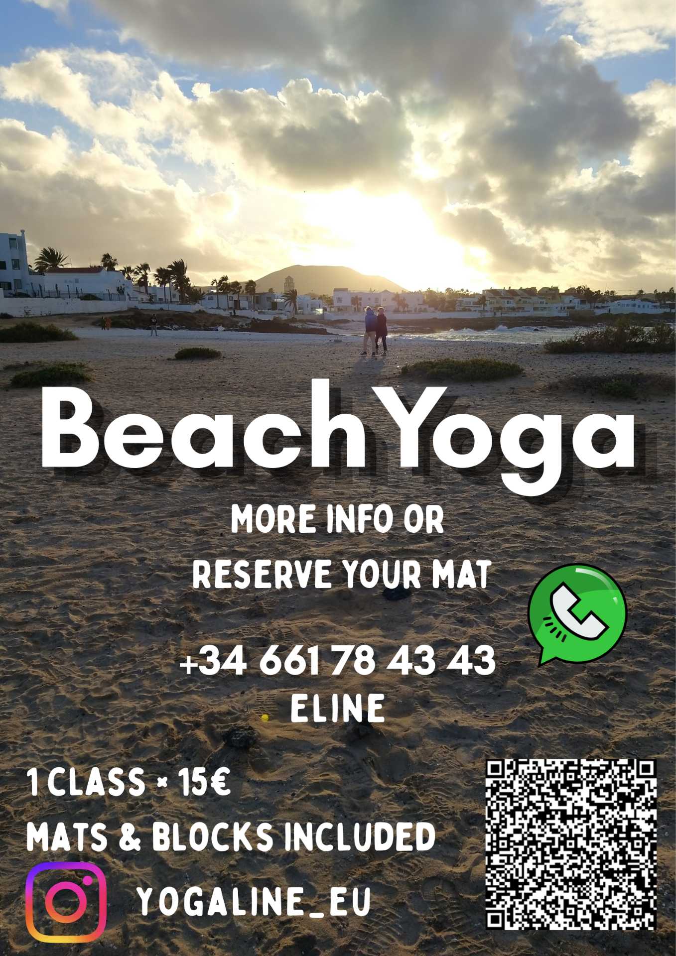 QR whatsapp ask info BEACH YOGA